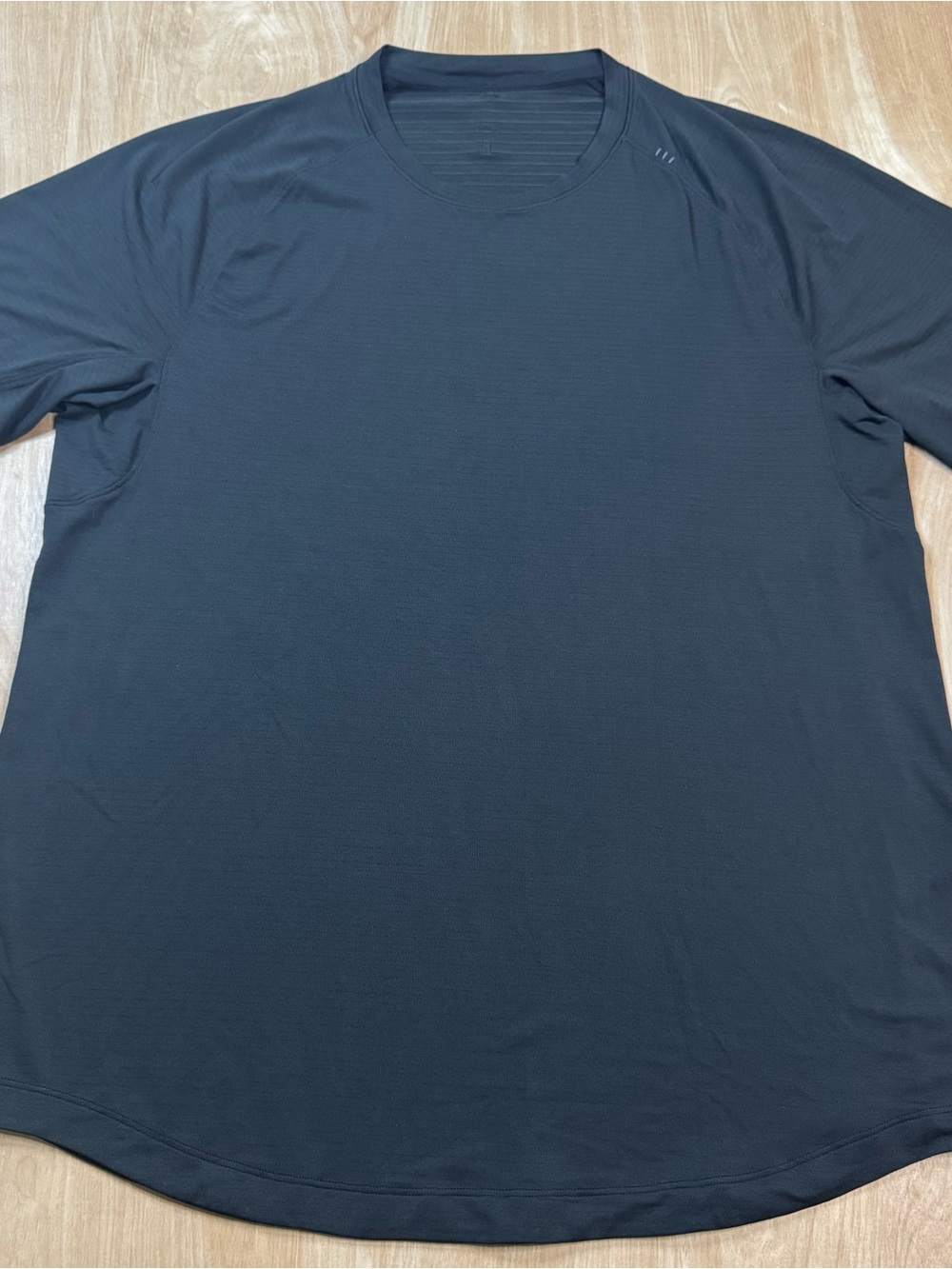lululemon athletica Mens Black Stretch Logo Crew Neck Active T-Shirt Size XL
